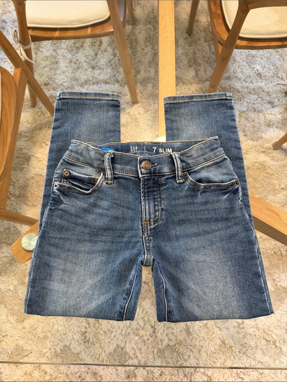 GAP Kids Slim Skinny Jeans in Blue - Picture 2 of 7